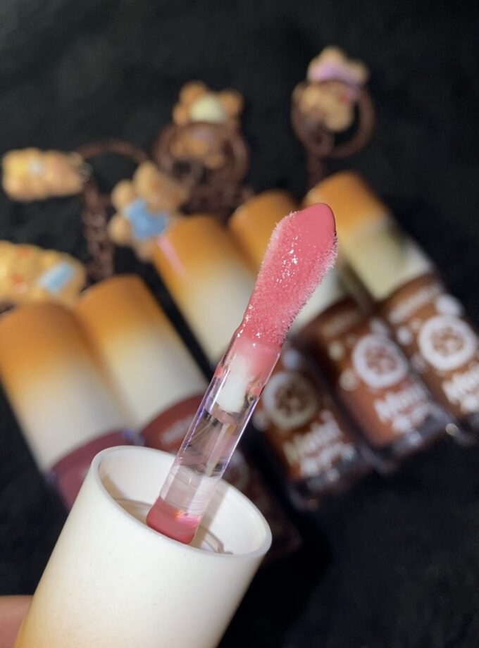 Brown Teddy Keychain Lipglosses