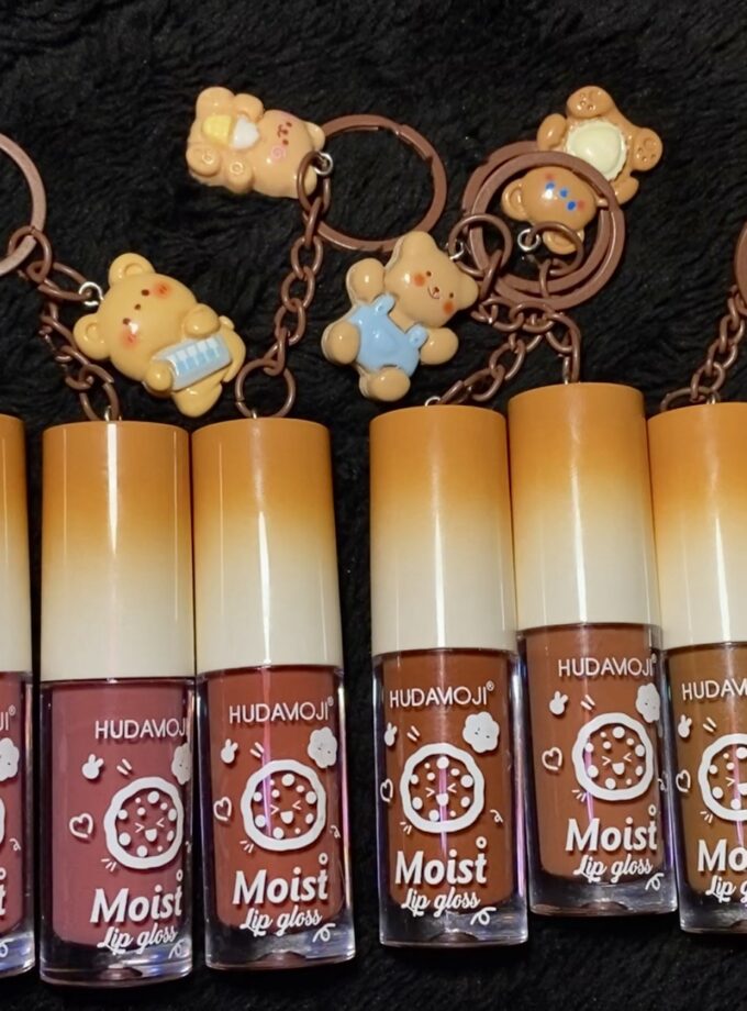 Brown Teddy Keychain Lipglosses