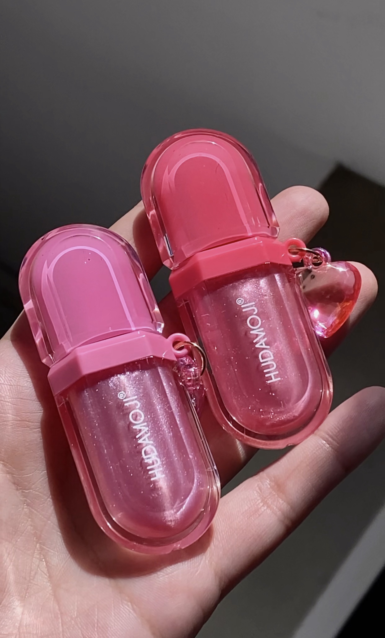 Heart Charm Sparkly Lipgloss